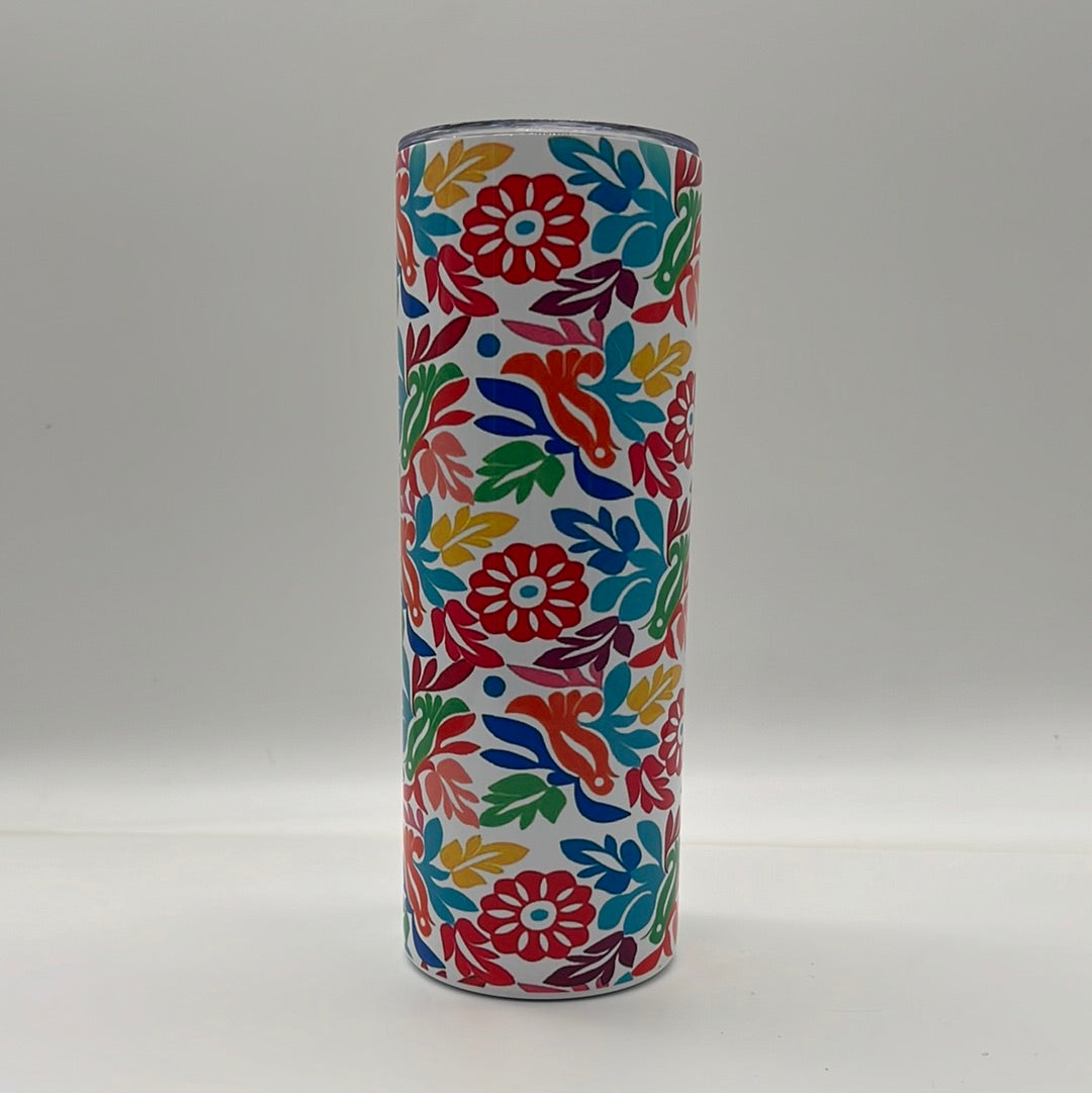 Mexico pattern Skinny tumbler 20oz