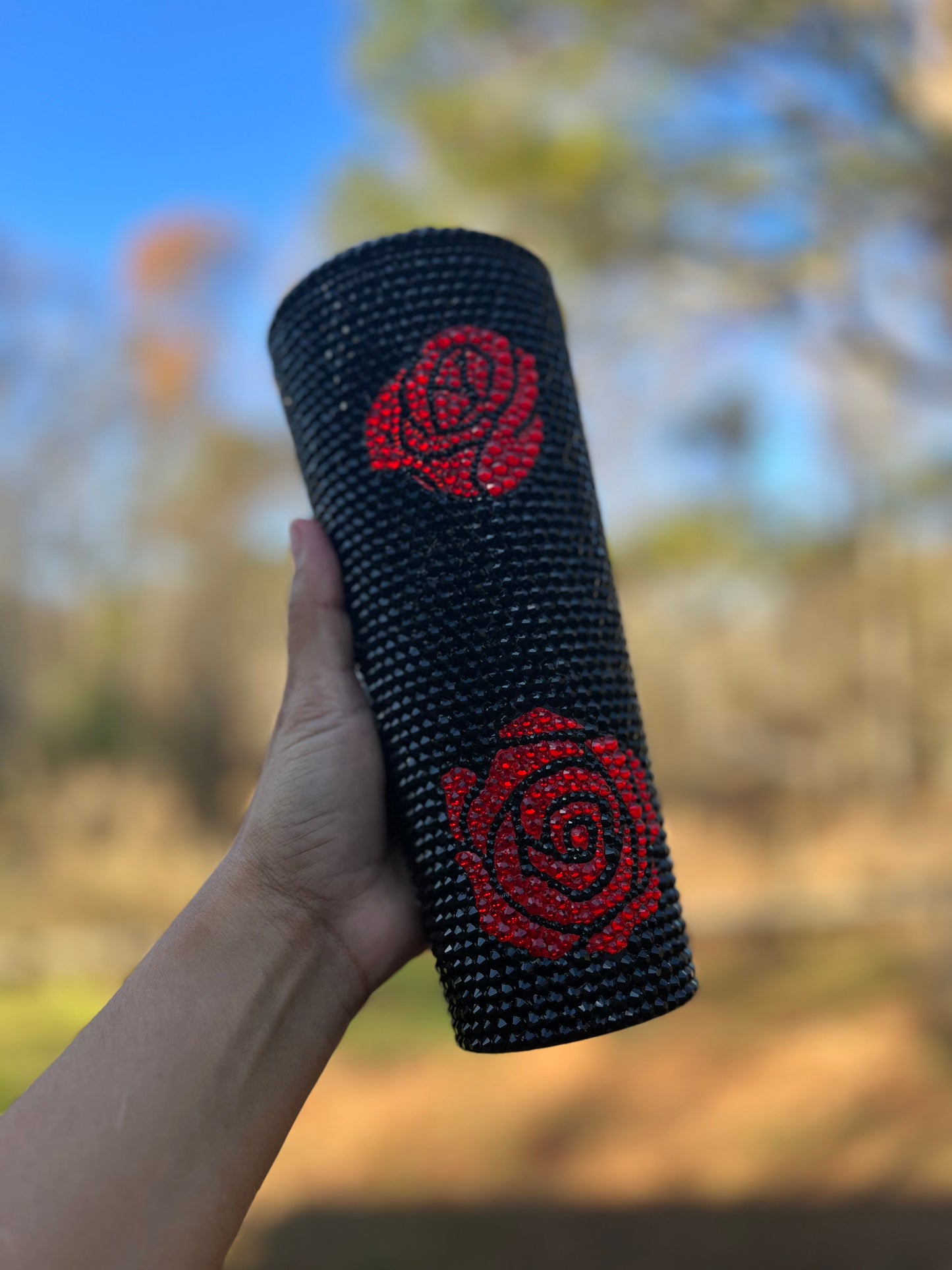 Vaso de diamantes de imitación personalizado