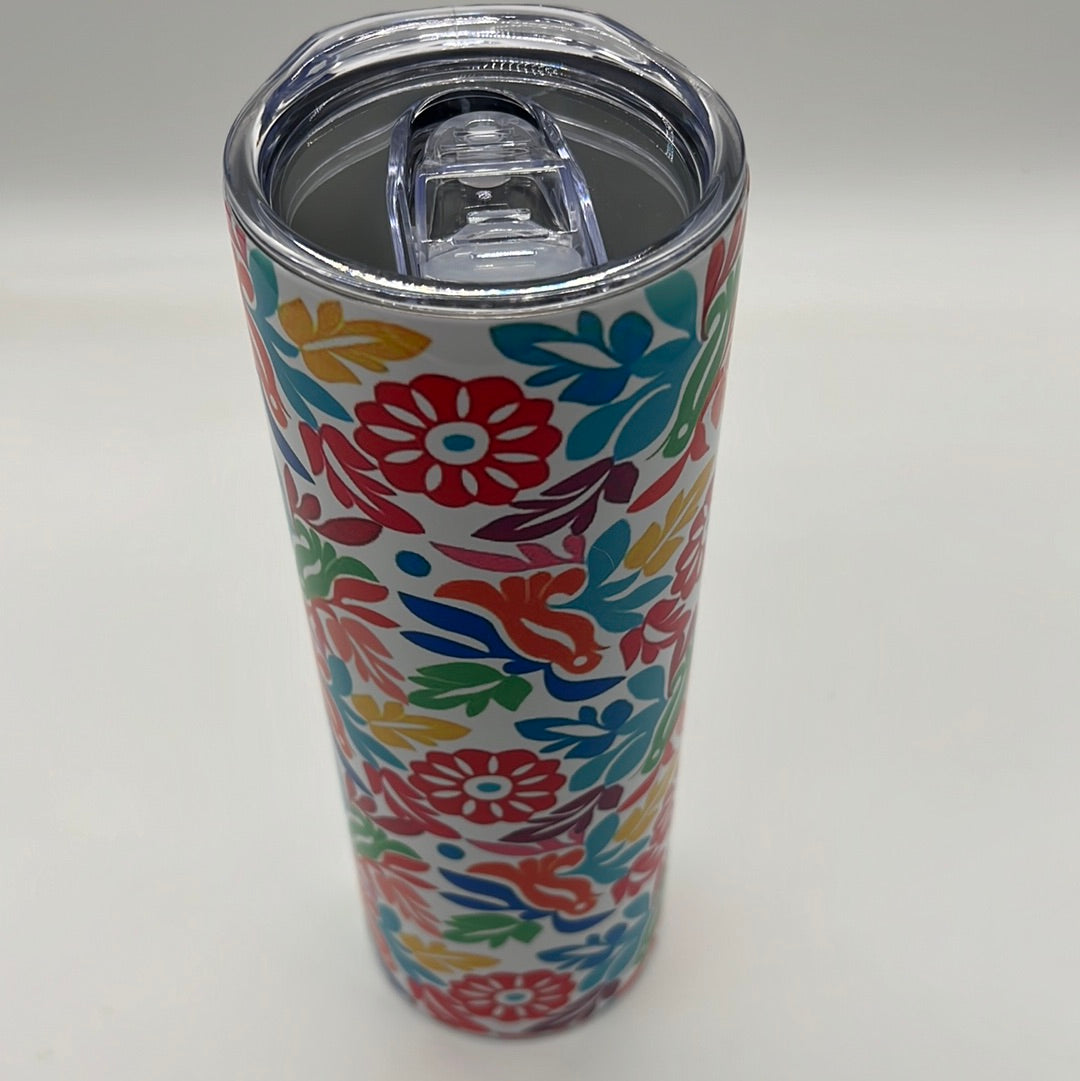 Mexico pattern Skinny tumbler 20oz