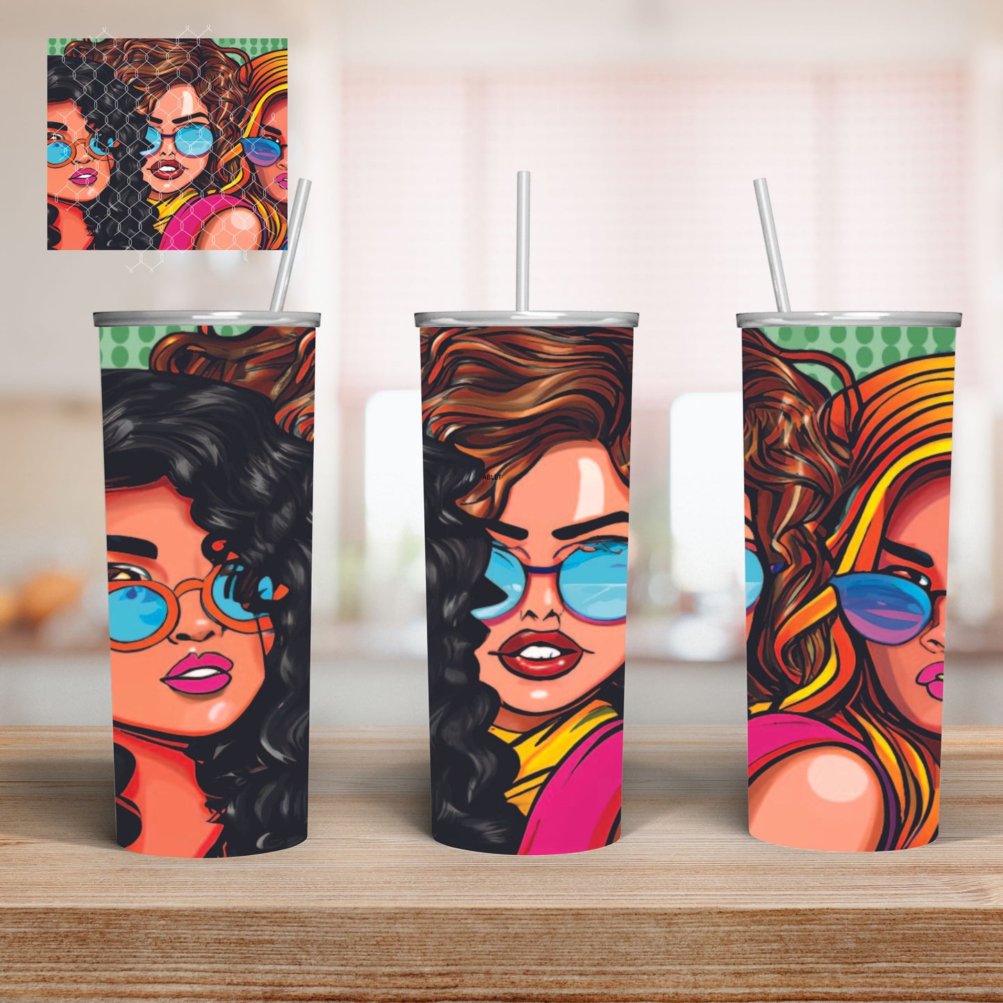 Termo Skinny Girlfriends Pop Art