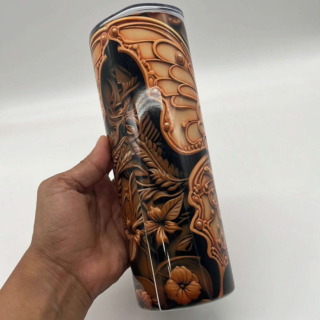 3D Butterfly Skinny tumbler 20oz