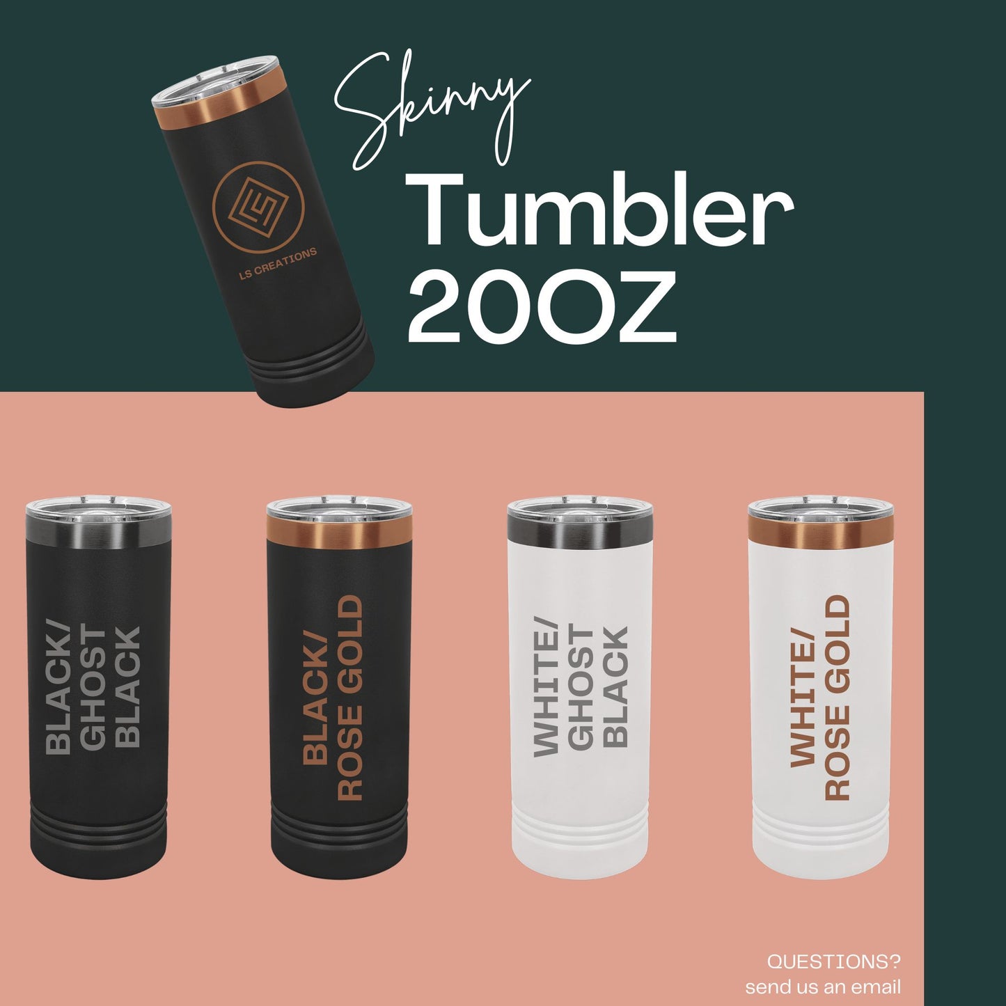 20 oz ION-Plated Skinny Tumbler
