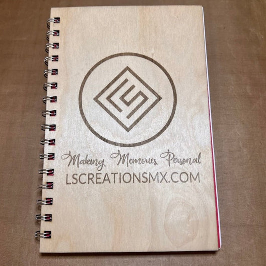 Business wooden notebook
