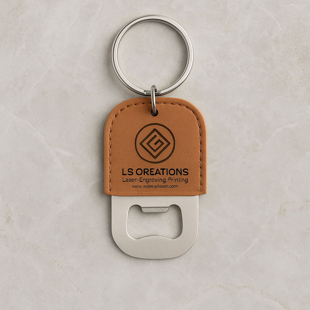 Bottle Opener Keychain with Logo