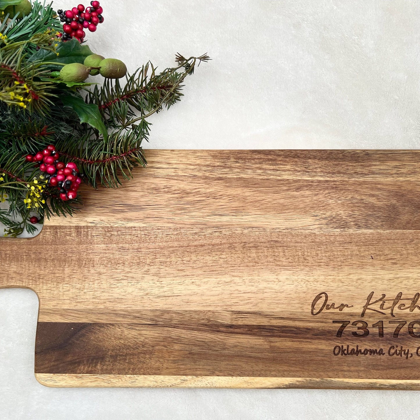Personalized Acacia Cutting board
