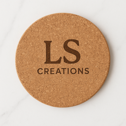 Personalized Cork Coasters Set