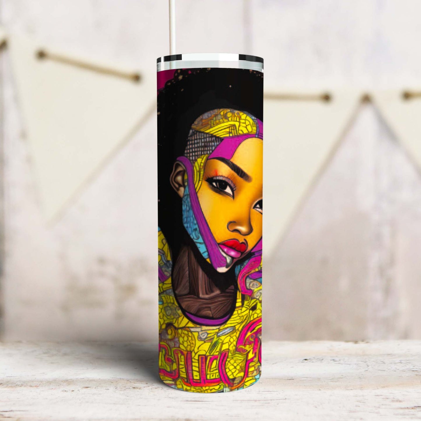 Tumbler skinny Urban Black Girl Pop Art