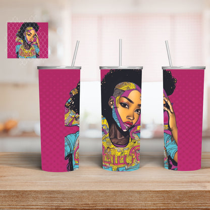 Tumbler skinny Urban Black Girl Pop Art