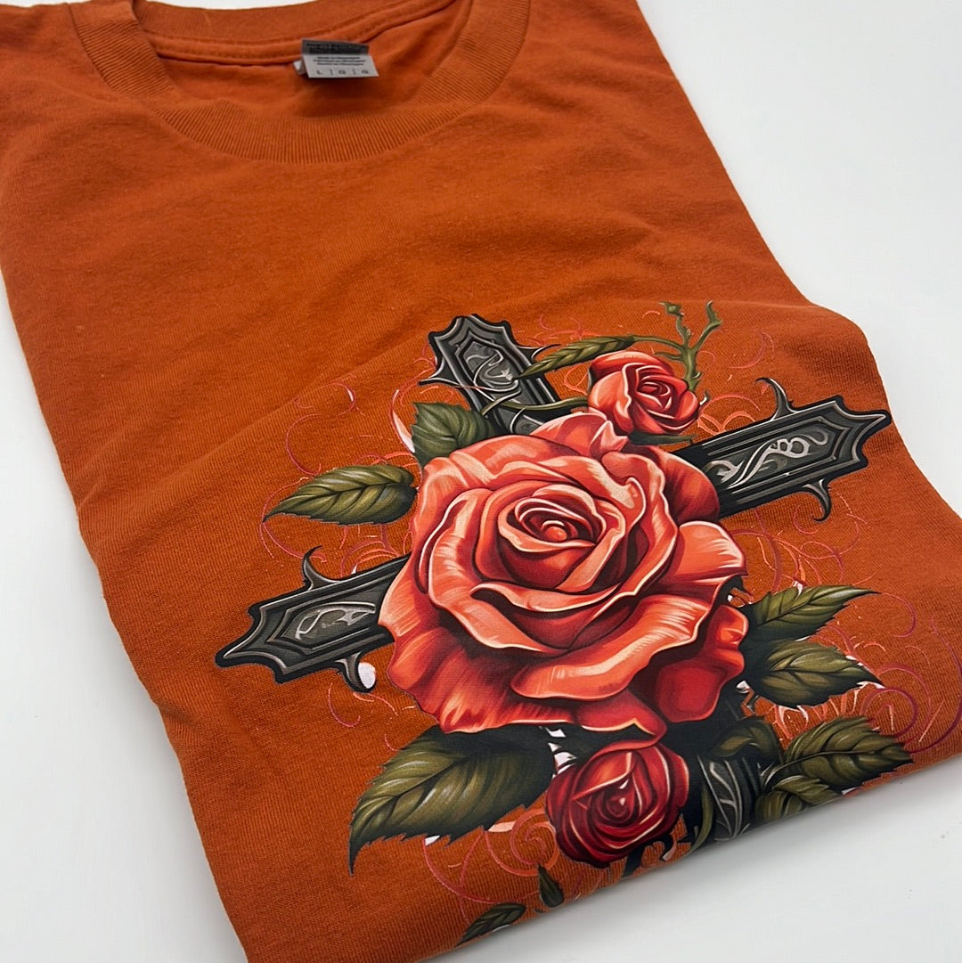 Cross Roses T Shirt