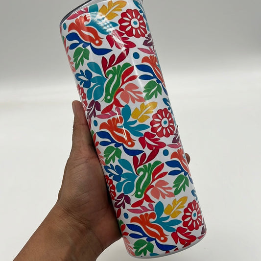 Mexico pattern Skinny tumbler 20oz