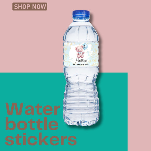 Water bottle labels