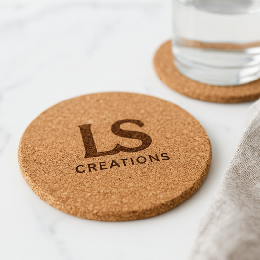 Personalized Cork Coasters Set
