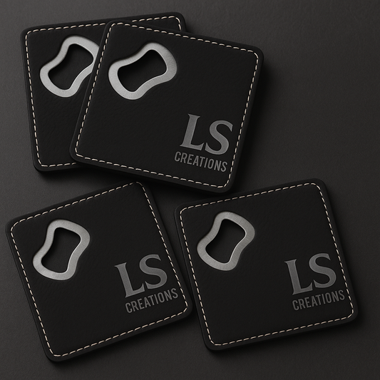 Bottle Opener Coaster Set