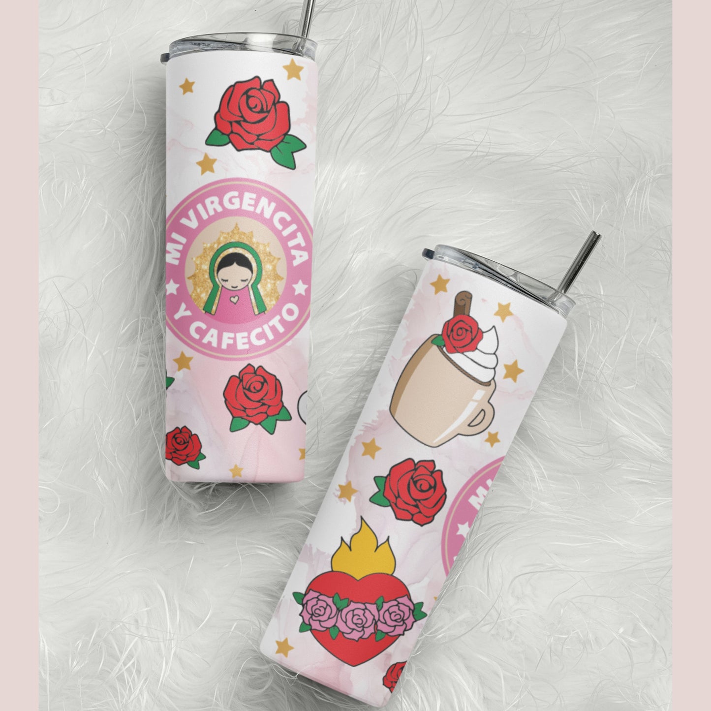 Virgencita Skinny Tumbler 20oz