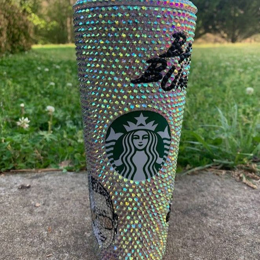 Vaso de Bad Bunny diamantes de imitación