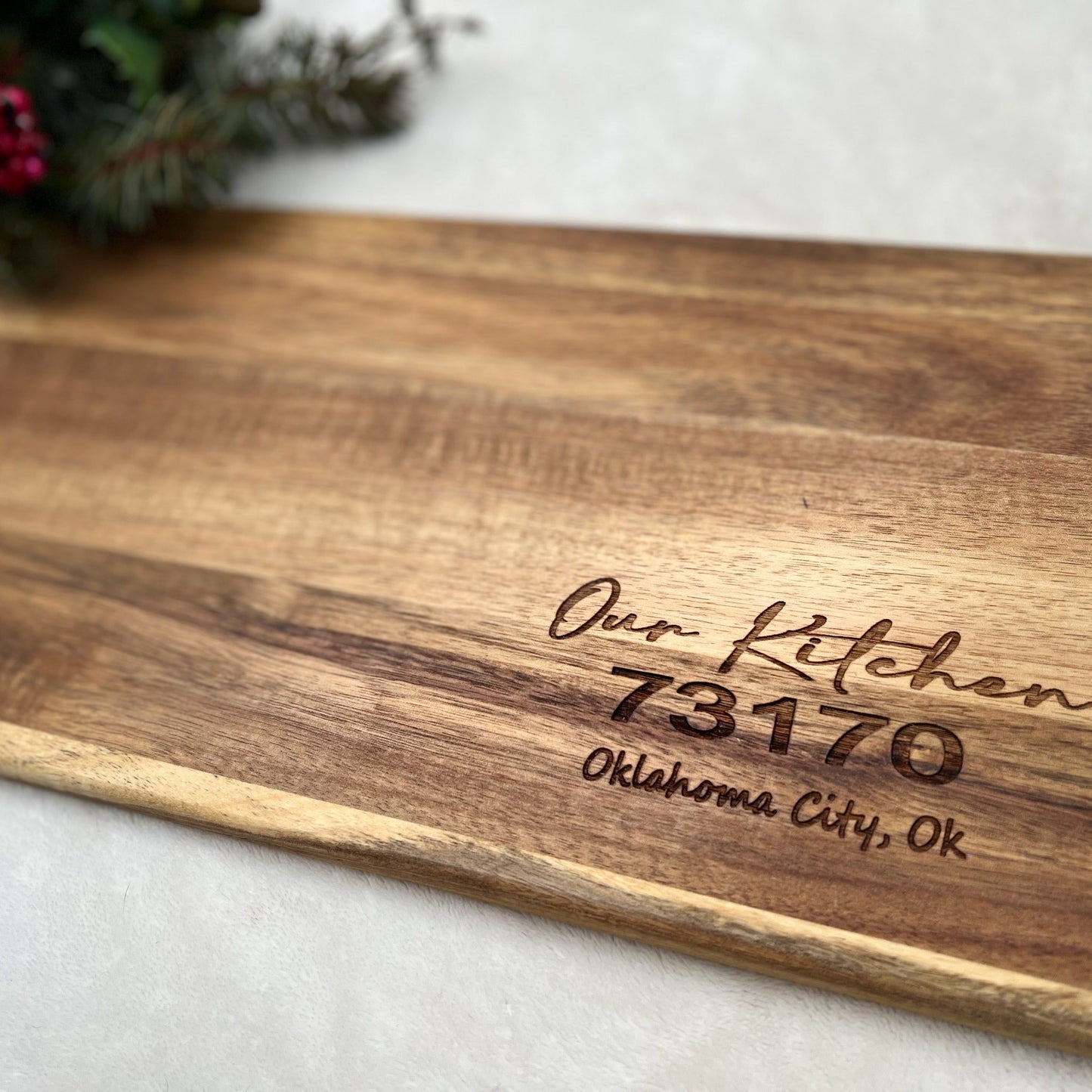 Personalized Acacia Cutting board