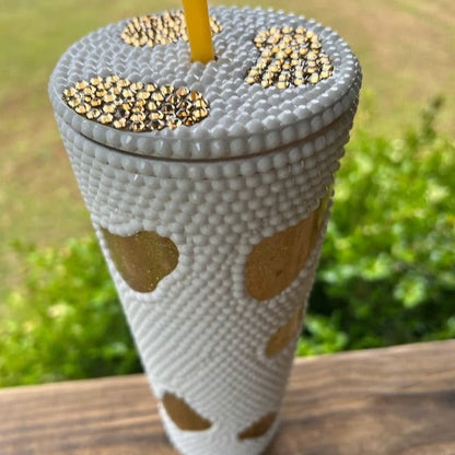 Cow Snow globe-Rhinestone Tumbler