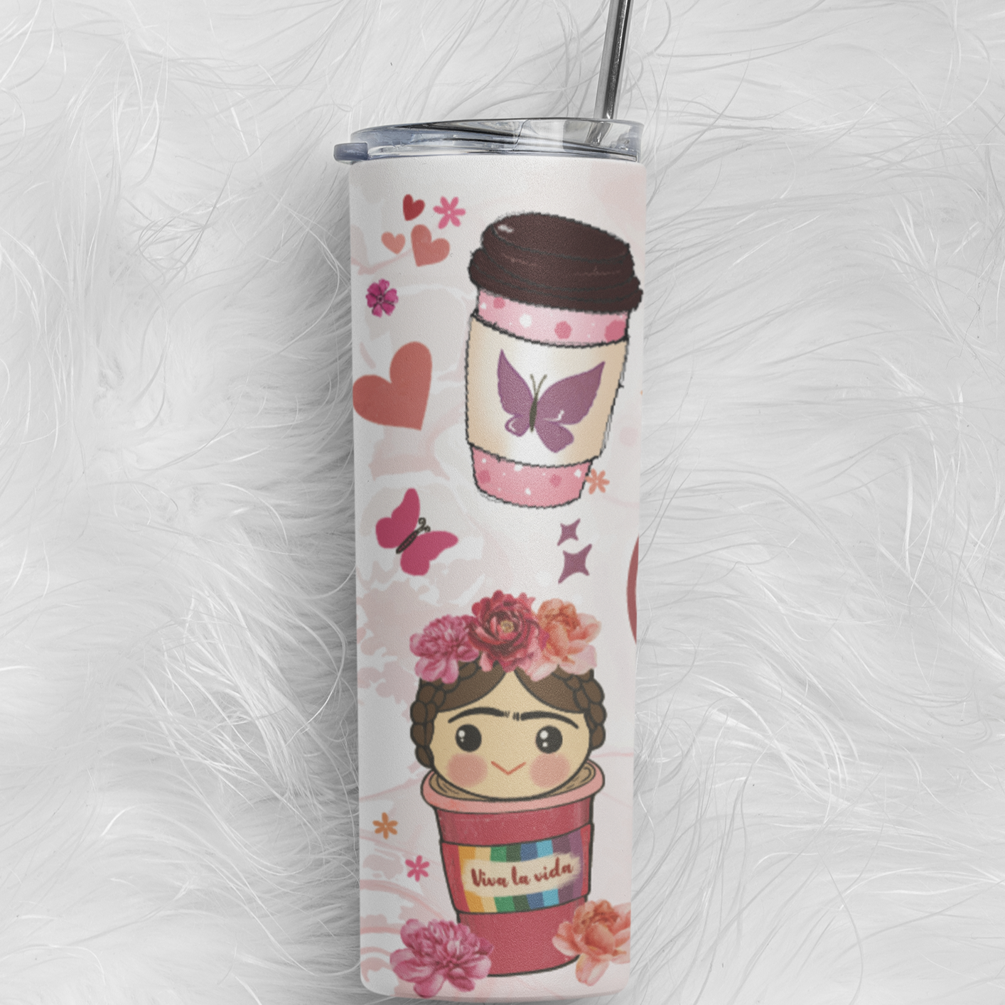 Tumbler skinny Frida Kahlo